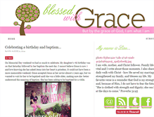 Tablet Screenshot of blessedwithgrace.net